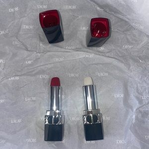Rouge Dior pouch and lipsticks